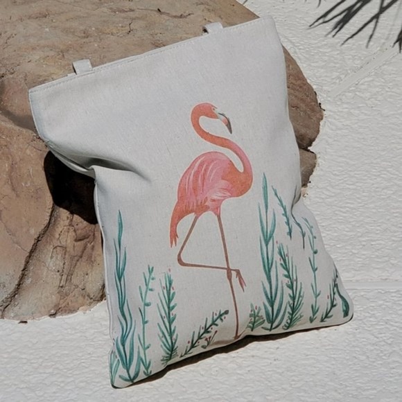Handbags - Flamingo 🦩 Beach Tote -1 left